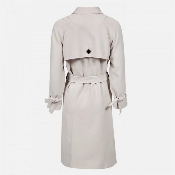 Storm & Marie Haya JA Silver Cloud Light Gray Trench Coat - Picture 2 of 4